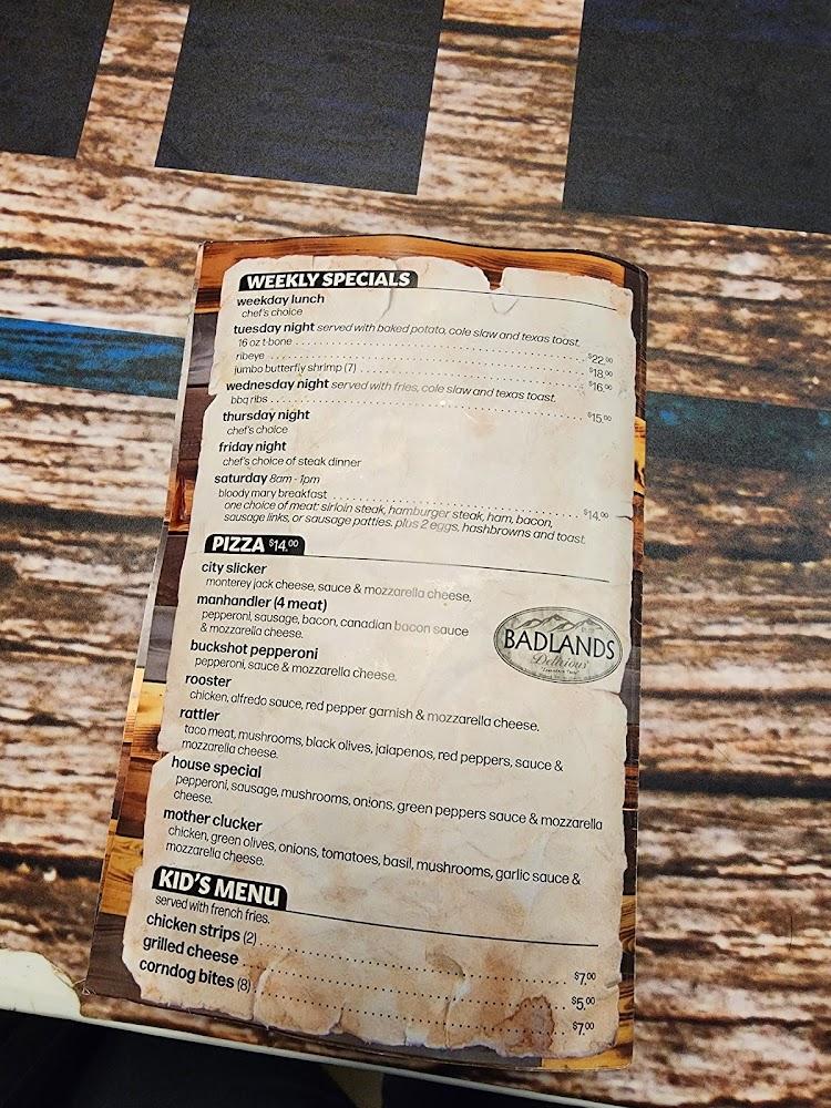 Tumbleweed Bar & Steak House Menu image 1